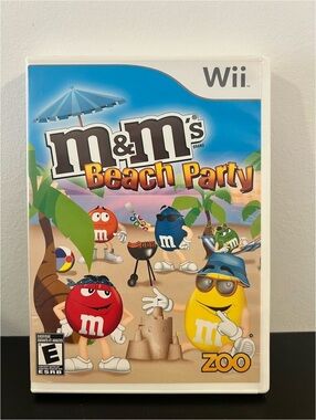M&M’s Beach Party Nintendo Wii Game Complete in Box CIB Tested & Working